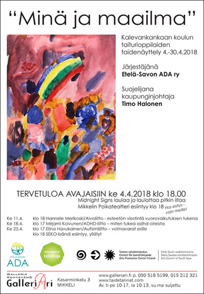 Minä ja maailma - avajaiskutsu Minä ja maailma - avajaiskutsu